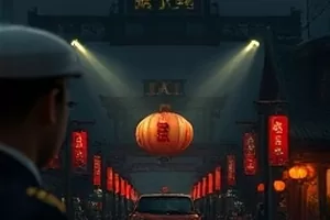 《铁轨尽头》清晨铁轨尽头的逆光剪影